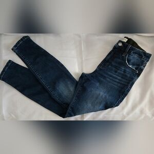 Maurice's Everflex Jeans Sz 10 Short Skinny High Rise Dark Wash Euc